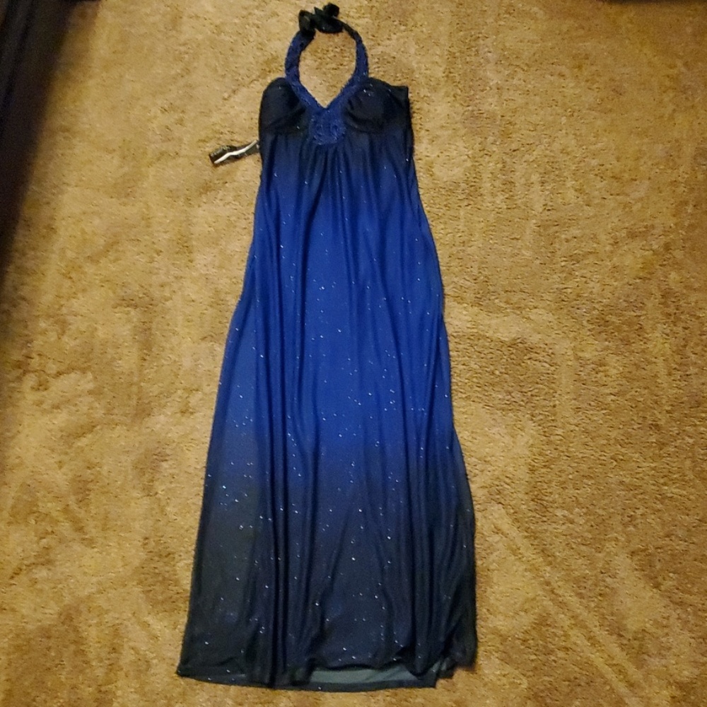 Sapphire Blue Ombre Dress